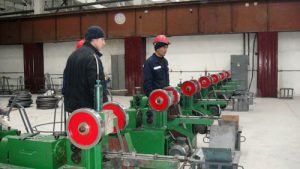 this is a photo Welding electrode rod wire production line for Uzbekistan