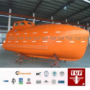 TUF test releases a totally enclosed lifeboat