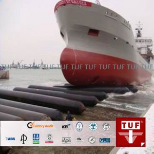 TUF rubber ship launching marine rubber airbags meet ISO14409 standard