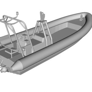 TUF RHIB boat for patrol and rescue