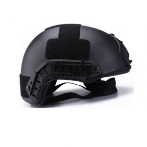 TUF bullet proof helmet is made of kelvar or PE