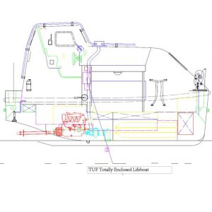 TUF lifeboat for oil rigs and tankers