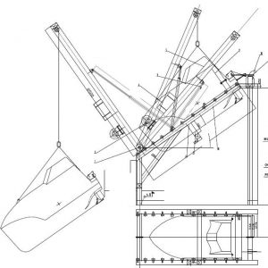 TUF produces Davit crane for launching freefall free fall lifeboat